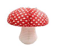 Lanterne de fête, Gros 3 pièces Grandes lanternes en Papier en Forme de Champignon pour décor de fête d'anniversaire Suspendu 3D MLarge