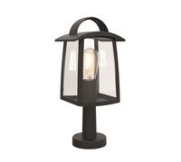 Lanterne de jardin extérieure poteau KELSEY noir Lutec 7273604012