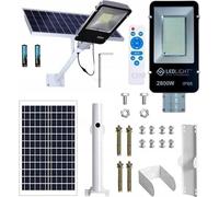 Lanterne De Jardin Lampe Solaire Pour Mât Panneau Routier Puissant 2800 W