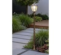 Lanterne de jardin solaire classique 175 cm Lampe solaire d'extérieur Lampe de socle sans fil Duo Color blanc chaud et blanc froid
