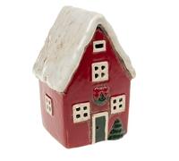 Lanterne de Noël à Village Pottery de Cornouailles - Maison rouge