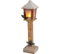 Lanterne de Noël décorative en bois avec LED, 52 cm