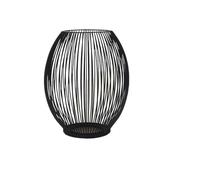 Lanterne Décorative Bougeoir Lanterne Noire Vintage en Fer, Ornement Romantique, Accessoire de tir, décoration Table for la Maison(M 23 * 16.7 * 10.5cm)