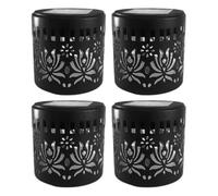 Lanterne décorative colorée pour balcon et jardin, lumière d ' accent LED florale en métal pour décoration de Table de Patio, ornement de cour