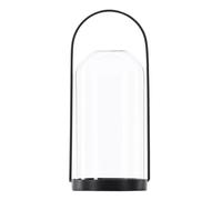 Lanterne Design en Verre Flora 25cm Noir