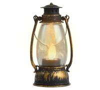 Lanterne Électrique - Lumière Décorative À Batterie, Lanterne Vintage LED | Lanternes De Jardin En Bronze Vintage - Lampes Vintage Vacillantes À Flamme, Lampes De Jardin Suspendues