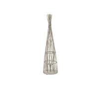 ECD Germany Lanterne en Bambou 132 cm, Photophore Naturel avec Guirlande Lumineuse LED, Natur