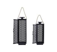 Lanterne en métal ajouré (Lot de 2)