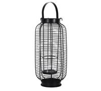 Lanterne en Métal Filaire 42cm Noir