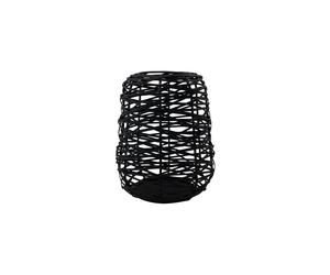 Lanterne en métal noir, petite, ajourée, pour bougie pilier - House Doctor, Upto - 19x19x24 cm