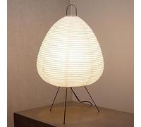 Lanterne en papier à intensité variable de style japonais • Lampe blanche cassée confortable Japandi
