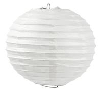 Lanterne en papier - Boule - 35 cm - Blanc - Jardin - Extérieur