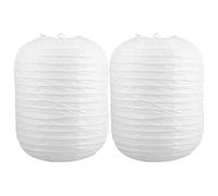 Lanterne en Papier Japonaise Blanche Soi-même, Lot de 2