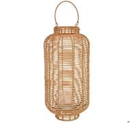 Lanterne en rotin brun naturel D13/25 x H50/64