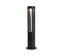 Lanterne extérieure en aluminium - Borne lumineuse LED pour jardin, allée, allée, terrasse, jardin, allée (lumière chaude, 60 cm / 23.6in)