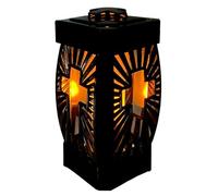 Lanterne funéraire FISO en forme de croix - Lanterne funéraire - Lampe de cimetière - Lanterne de cimetière - Conception de lumière funéraire - Éclairage commémoratif
