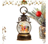 Lanterne globe de neige de Père Noël Minuteur de 6 heures avec poignée