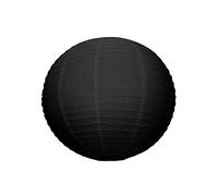 Lanterne Japonaise Noire, diam. 35 cm, Lampion Boule Papier Noir, à Suspendre