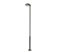 Lanterne jardin moderne gris foncé ronde LED 50W SU-MA