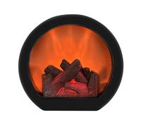 Lanterne LED de cheminée - Effet de flamme réaliste Construction ABS PP 20 x 18,5 x 10 cm Éclairage décoratif Accent Intérieur Extérieur Affichage | Porche Patio Chambre Entrée Balcon Ambiance Amélior