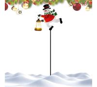 Lanterne LED de Noël pour extérieur, imperméable à la pluie et à la neige | Lumière de Noël solaire pour famille, vacances, hiver, sentier, pelouse, cour,