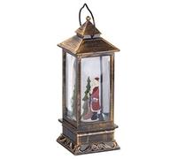 Infactory Lanterne LED sans fil à neige tourbillonnante et Père Noël