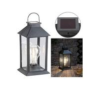 Lanterne solaire - LUNARTEC - Vintage - 5 lm - Noir - Jardin - Extérieur