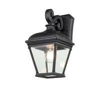 Lanterne lumineuse d'extérieur, lampe d'extérieur, applique murale, entrée IP44, noire, E27