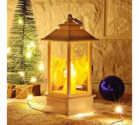 Lanterne lumineuse LED de Noël, lampe de table Père Noël, décoration décorative, lampe de château lumineuse