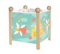 Trousselier – Veilleuse Lanterne magique Princesses Fées – Bois naturel – Ampoule 12V 10W incluse