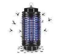 FISHTEC Lanterne UV anti-moustiques 500V - Lampe électrique noire pour terrasse et jardin, protège 20 m²