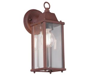 Lanterne murale éclairage extérieur lampe de façade jardin terrasse ALU lumière rouille dans un ensemble comprenant des ampoules LED