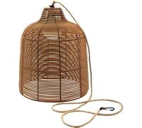 Lanterne Nomade LUMISKY HANG BOHEME, H35 cm, Polyrotin avec Corde, LED Blanc Chaud et Blanc Dimmable