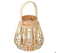 Lanterne ""Rania"" en rotin 14x16cm - Atmosphera Créateur d'intérieur