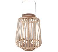 Lanterne ""Rattan"" saule tressé H35cm - Atmosphera Créateur d'intérieur
