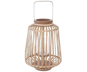 Lanterne ""Rattan"" saule tressé H35cm - Atmosphera Créateur d'intérieur