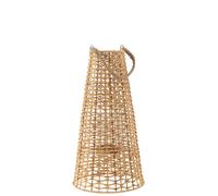 Lanterne rotin beige h.55cm