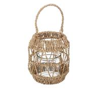 Lanterne Déco en Rotin Muli 18cm Beige