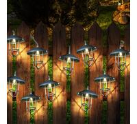 Lanterne Solaire À LED 10X En Argent Style Campagnard
