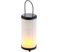 Lanterne solaire à LED avec 96 LED effet flamme [Lunartec]