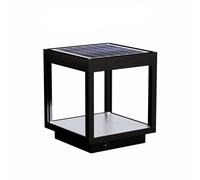 Lanterne solaire à visière LED alimentée par batterie 3,5 W, IP54 noire