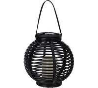 Lanterne solaire, boule noire, Ø 21 cm