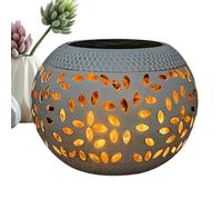 Lanterne solaire de jardin, lampe extérieure en métal étanche pour patio | LED à énergie solaire résistante aux intempéries et à la rouille, adaptée pour cour, clôture, passerelle