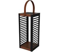 Lanterne solaire décorative avec base LED solaire rechargeable LED blanc chaud FERIAN TALL H50cm