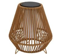 Lanterne solaire décorative avec base LED solaire rechargeable LED blanc chaud SALOMEA SMALL H35cm
