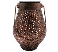 Lanterne solaire décorative vintage effet ombre jeux de lumière DOTY H17cm