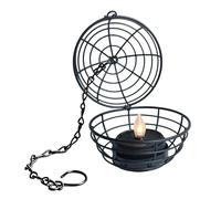 Lanterne solaire d'extérieur - Décoration en métal à suspendre | Bougie solaire vacillante pour terrasse, jardin, balcon, maison, ferme, éclairage d'ambiance