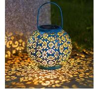 Lanterne Solaire Extérieur, Jardin Suspendue LED Lanternes IP65 Étanche Solar Décorative pour Patio Fête Noël Halloween