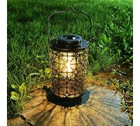 Lanterne solaire extérieure décorative avec lumière LED