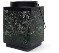Lanterne solaire - GARDEN ID Attract - Vert 11 x 11 h15 cm - 6 à 8h autonomie - Mobile - Bouton on/off.